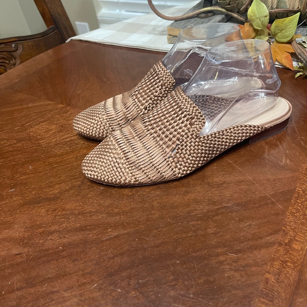 AD & Daughters Slides Woven Shoes Flats Weave Comfort Career Mules